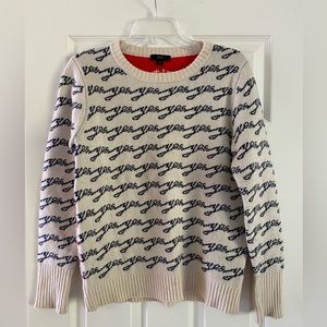 J.Crew YES/NO sweater